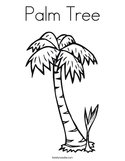 Palm Tree Coloring Page