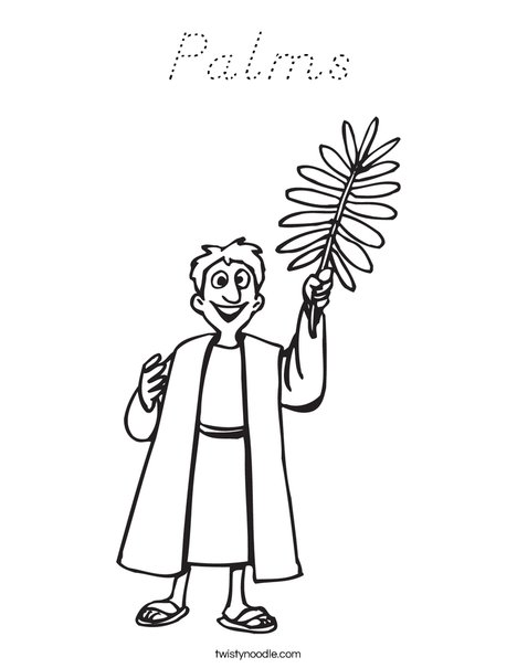 Palms Coloring Page