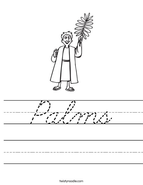 Palms Worksheet