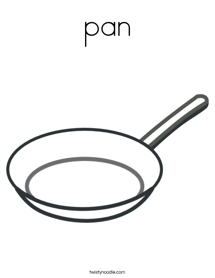 Download pan Coloring Page - Twisty Noodle