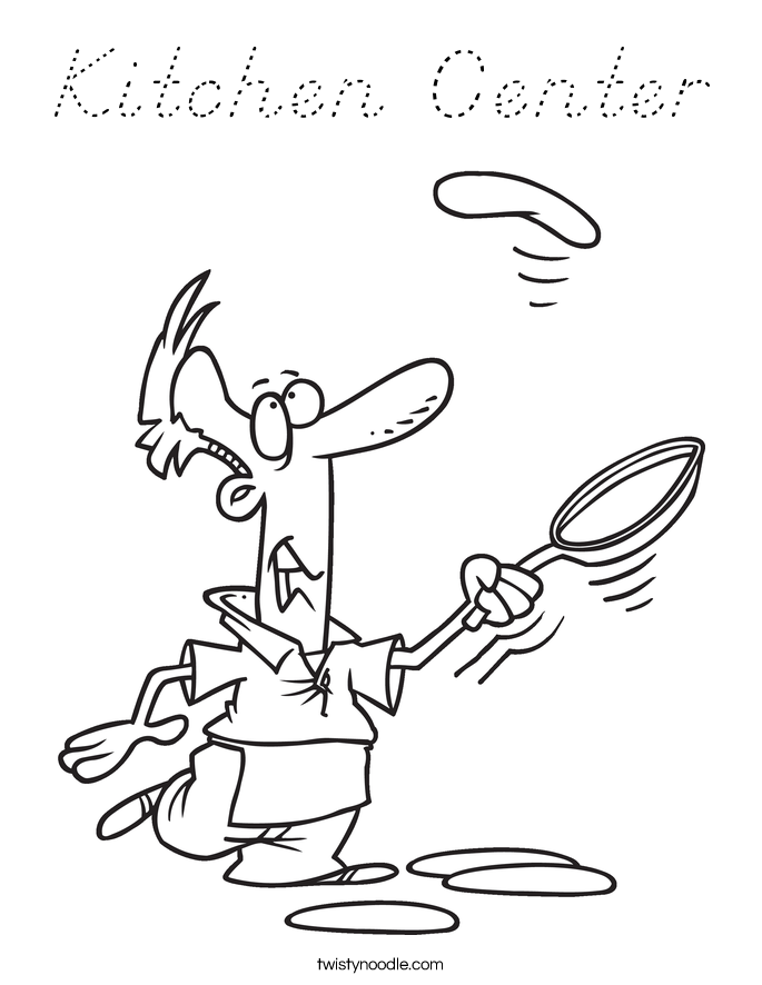 Kitchen Center Coloring Page