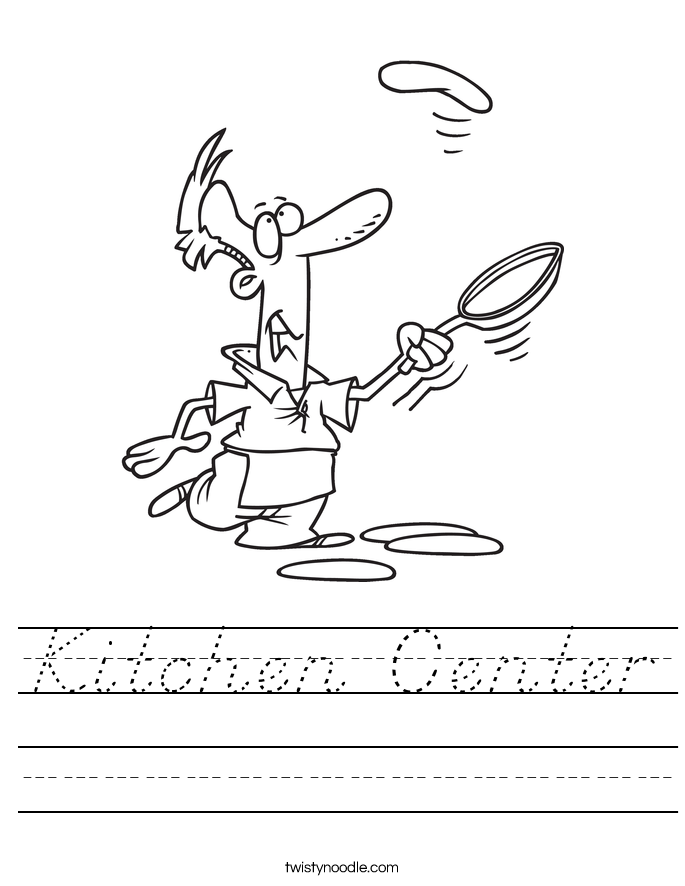 Kitchen Center Worksheet