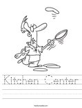 Kitchen Center Worksheet