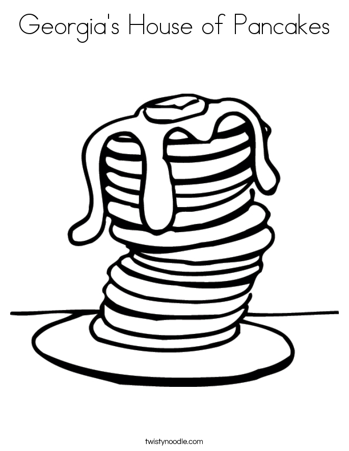 Georgia's House of Pancakes Coloring Page