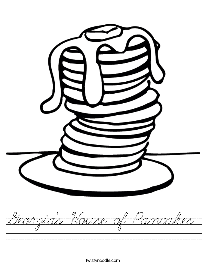Georgia's House of Pancakes Worksheet