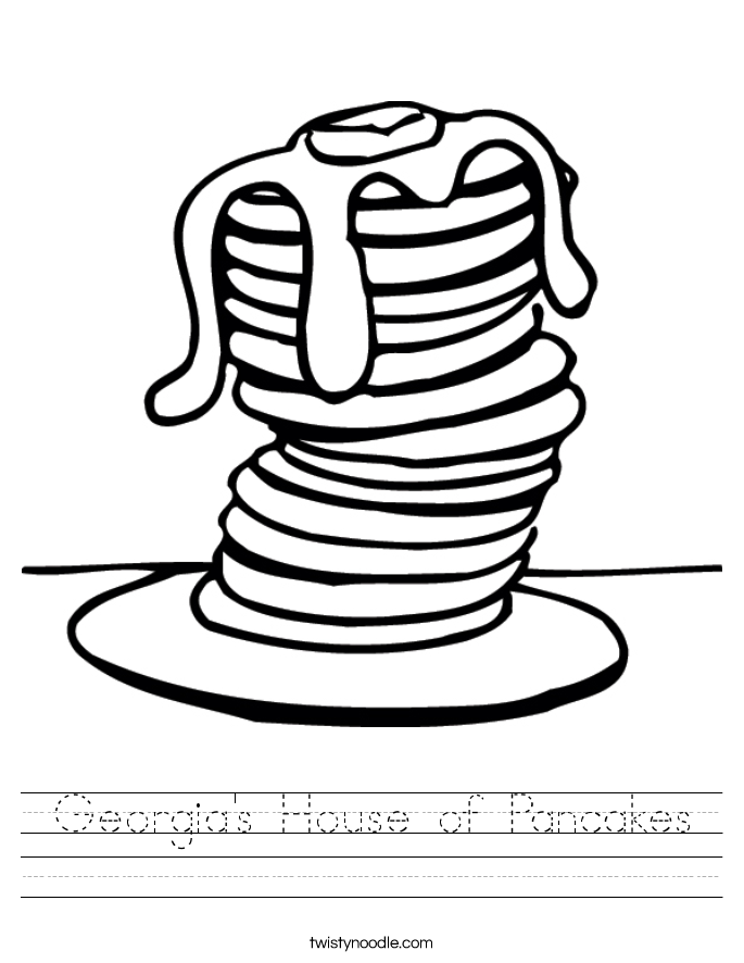 Georgia's House of Pancakes Worksheet