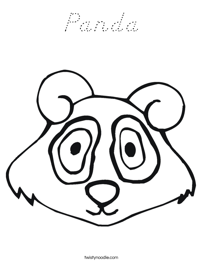 Panda Coloring Page