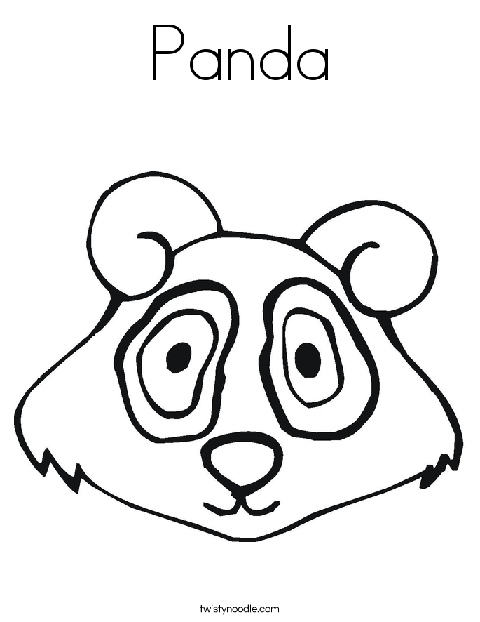 Panda Coloring Page