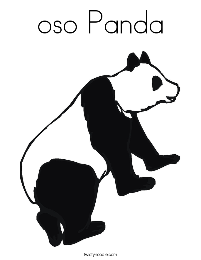 oso Panda Coloring Page