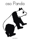 oso PandaColoring Page