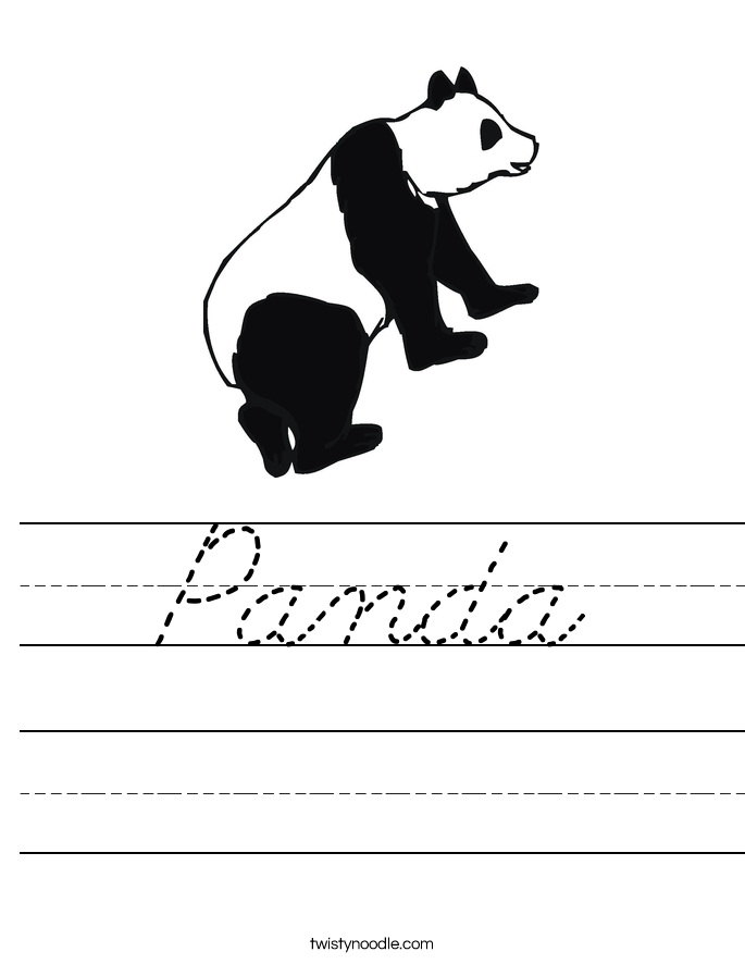 Panda Worksheet