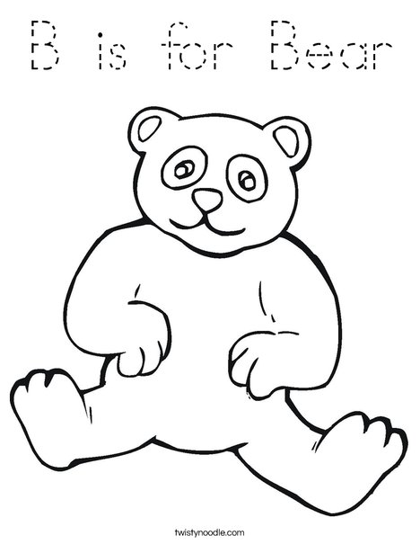 Panda Bear Coloring Page