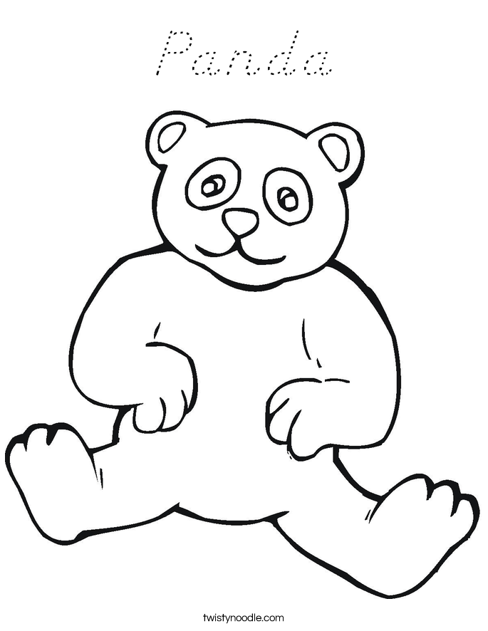 Panda Coloring Page