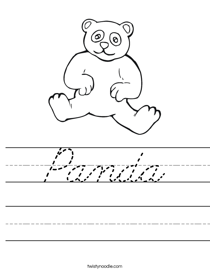 Panda Worksheet