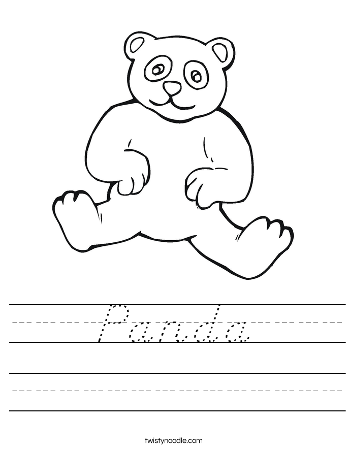 Panda Worksheet