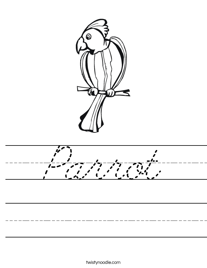 Parrot Worksheet