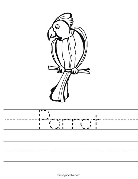 Parrot Worksheet