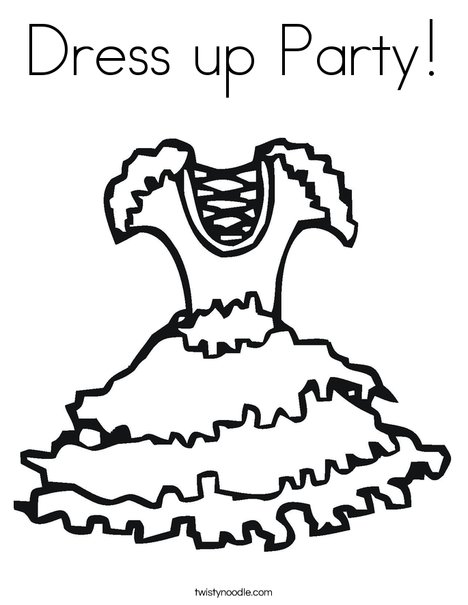 Dress up coloring pages online