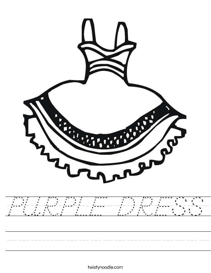 PURPLE DRESS Worksheet
