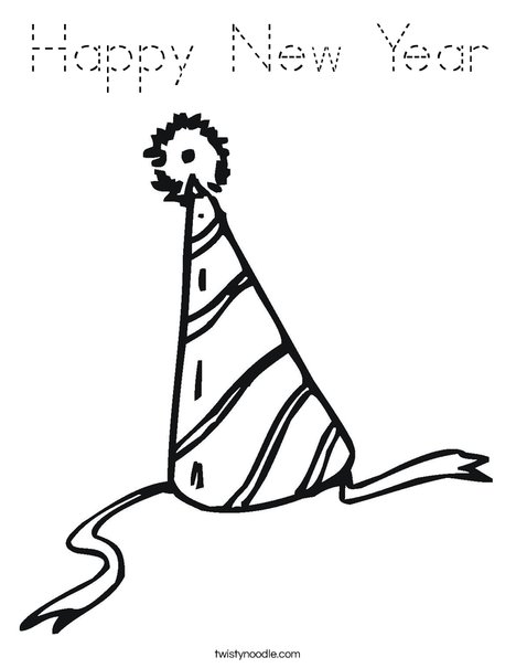 Party Hat Coloring Page