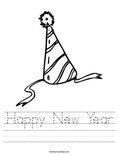 Happy New Year Worksheet