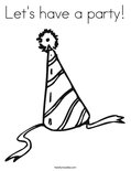 Let's have a party! Coloring Page