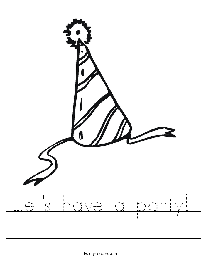 Let's have a party! Worksheet