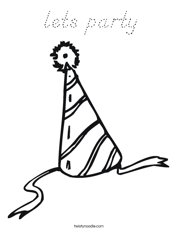 lets party Coloring Page