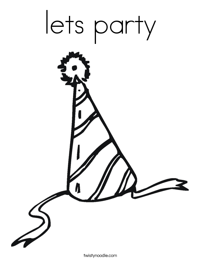 lets party Coloring Page