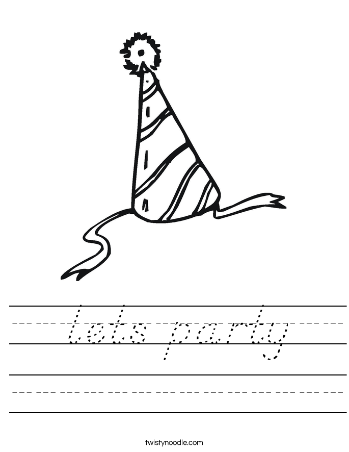 lets party Worksheet