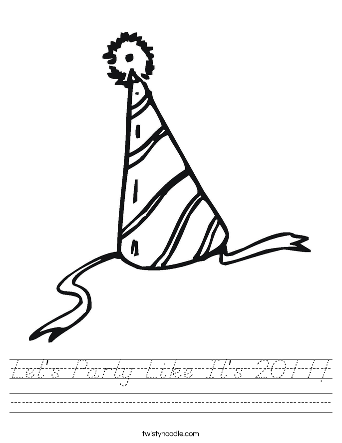 Let's Party Like It's 2011! Worksheet