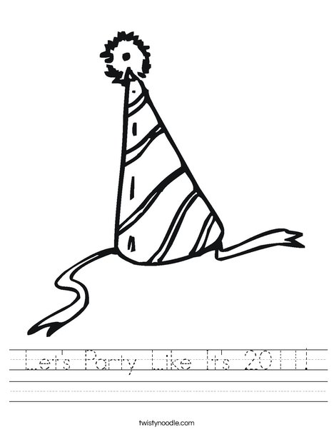 Party Hat Worksheet