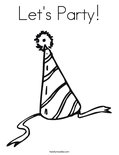 Let's Party!Coloring Page