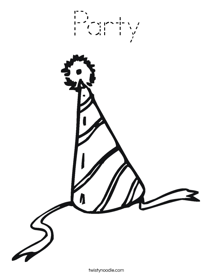 Party Coloring Page