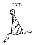 Party Coloring Page