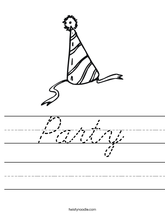 Party Worksheet