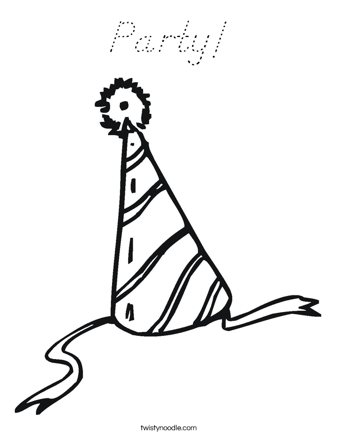 Party! Coloring Page