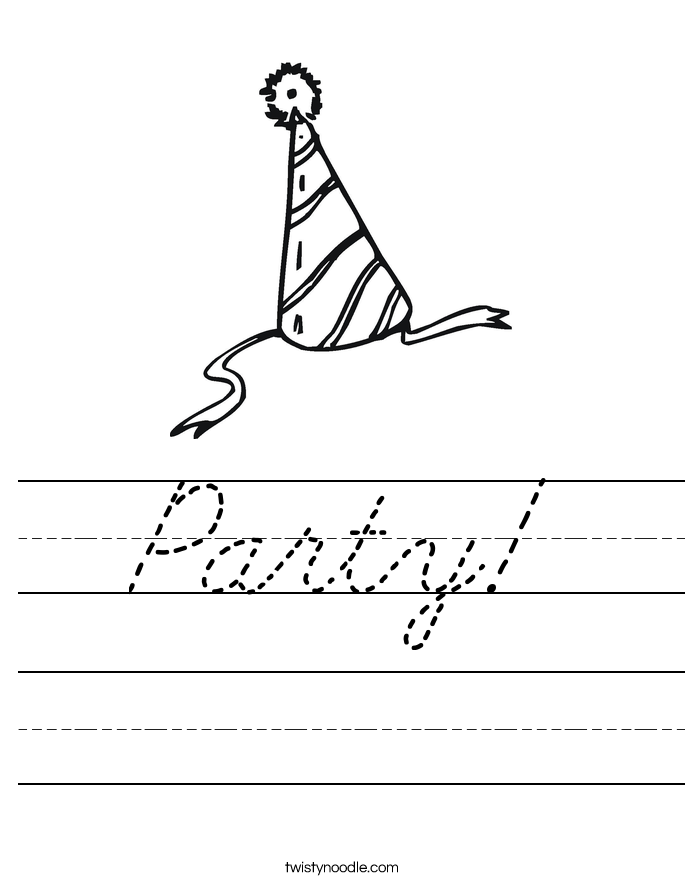 Party! Worksheet