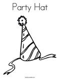 Party HatColoring Page