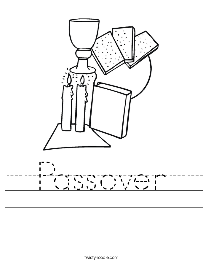 Passover Worksheet - Twisty Noodle