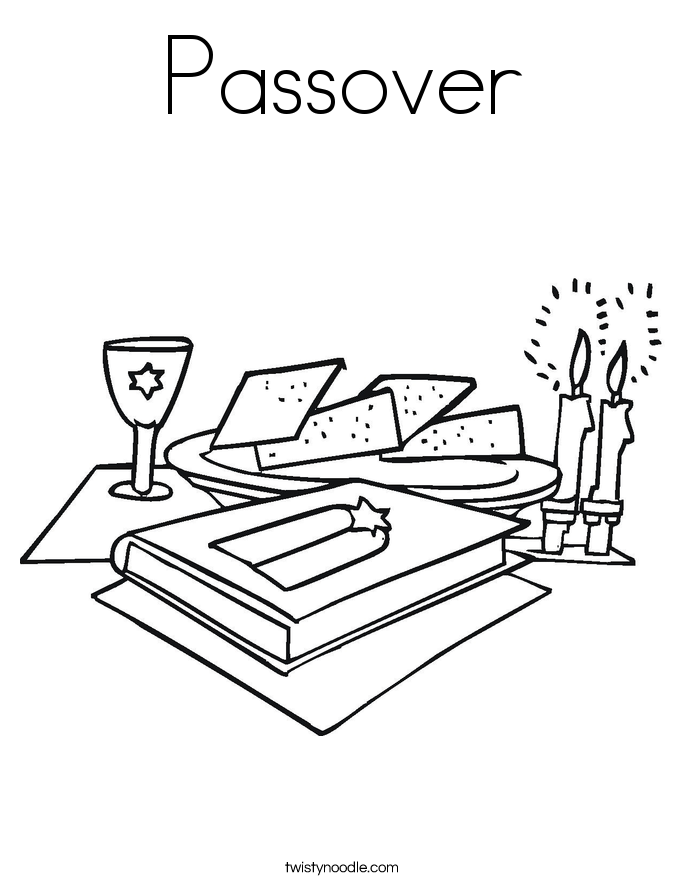 Passover Coloring Page