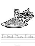 Perfect Pizza Pasta Worksheet