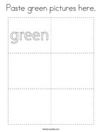 Paste green pictures here Coloring Page