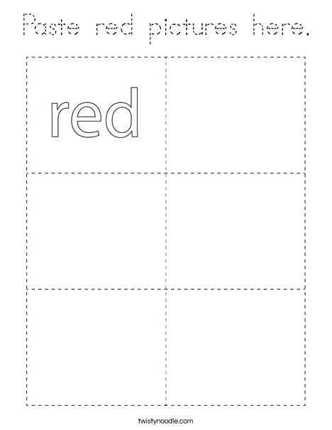 Paste red pictures here. Coloring Page