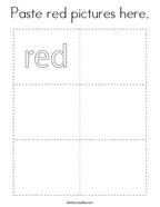 Paste red pictures here Coloring Page