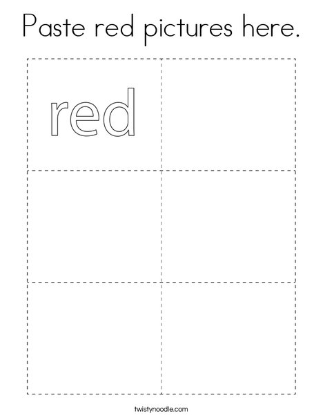 Paste red pictures here. Coloring Page