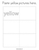 Paste yellow pictures here Coloring Page