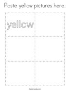 Paste yellow pictures here Coloring Page