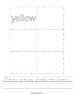 Paste yellow pictures here Handwriting Sheet