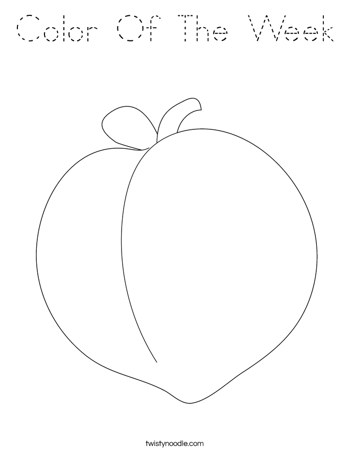 Color Of The Week Coloring Page
